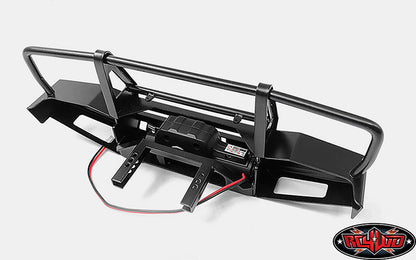 RC4WD Metal Front Winch Bumper VVV-C0469 installed winch example