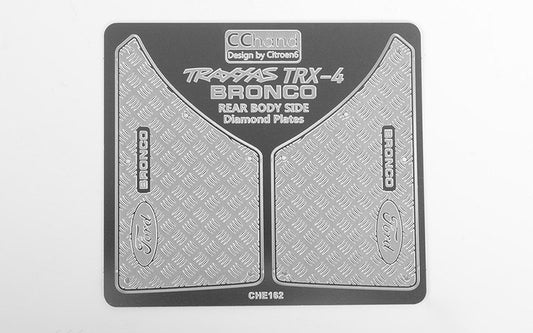 Rear Quarter Diamond Plates for Traxxas TRX-4 '79 Bronco Ranger XLT