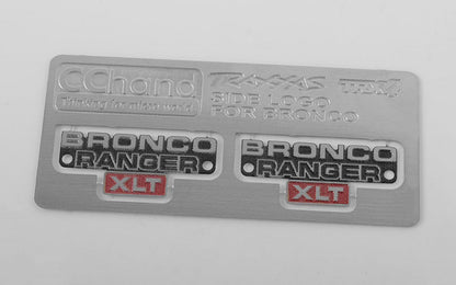 RC4WD SIDE METAL EMBLEM FOR TRAXXAS TRX-4 '79 BRONCO RANGER XLT