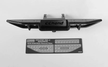 RC4WD Ranch Rear Step Bumper for Traxxas TRX-4 '79 Bronco Ranger XLT (Black)