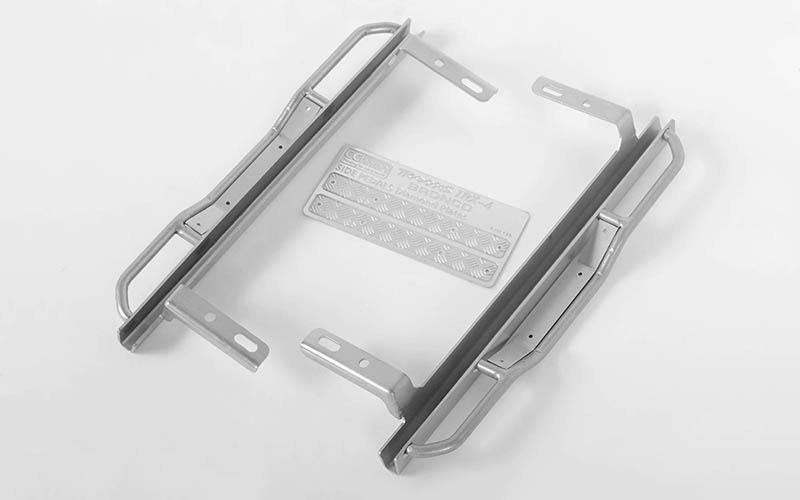 Ranch Side Step Sliders for Traxxas TRX-4 '79 Bronco Ranger XLT (Silver)