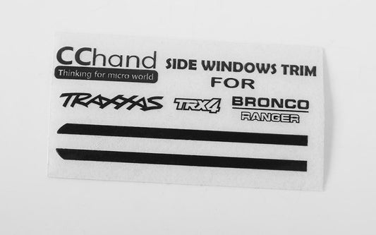 Front Side Window Trim for Traxxas TRX-4 '79 Bronco Ranger XLT
