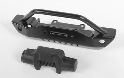 RC4WD STEEL STINGER FRONT BUMPER W/PLASTIC WINCH FOR 1/18 GELANDE II BLACK ROCK (BLACK)