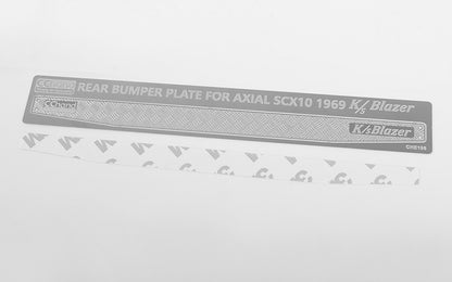RC4WD REAR BUMPER DIAMOND PLATES FOR AXIAL SCX10 II 1969 CHEVROLET BLAZER
