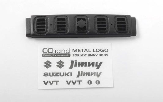 Front Grille for MST 1/10 CMX w/ Jimny J3 Body w/ Front Metal Decals