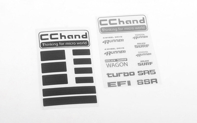 Metal Logo Decal Sheet for 1985 Toyota 4Runner Hard Body