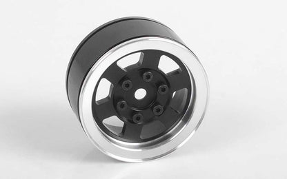 RC4WD Six-Spoke 1.55" Internal Beadlock Wheels (Black)