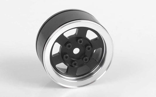 Six-Spoke 1.55" Single Internal Beadlock Wheel (Black)