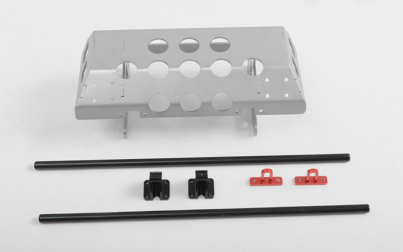 Tarka Steel Tube Bumper with Skid Plate and D-Ring Mounts for Traxxas Mercedes-Benz G 63 AMG 6x6