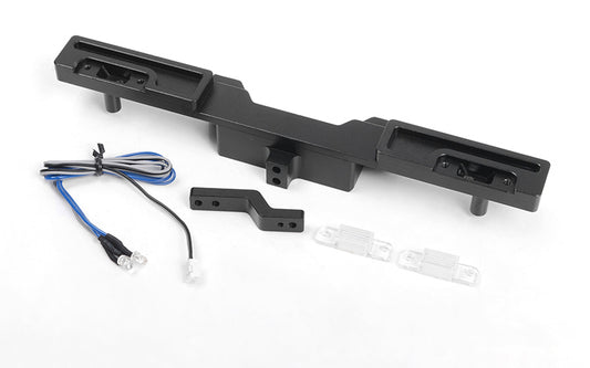 Oxer Rear Bumper w/ Towing Hook, Brake Lenses and LED Lights for Traxxas Mercedes-Benz G 63 AMG 6x6