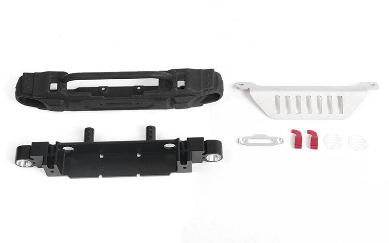 OEM Narrow Front Winch Bumper w/ Steering Guard for Axial 1/10 SCX10 III Jeep (Gladiator/Wrangler) (B)