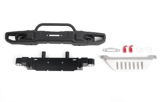 OEM Wide Front Winch Bumper W/ Steering Guard for Axial 1/10 SCX10 III Jeep (Gladiator/Wrangler) (B)