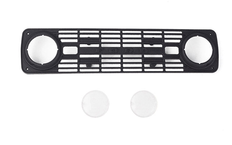 Front Grille and Lenses for Axial SCX10 III Early Ford Bronco (Black)