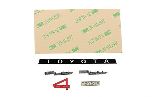 Metal Emblem Set for RC4WD Trail Finder 2 Truck Kit "LWB" W/ 1980 Toyota Land Cruiser FJ55 Lexan Body Set