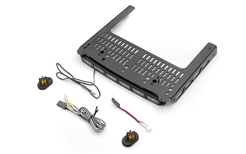 Roof Rack W/ Light Bar and Warning Light for Traxxas TRX-6 Ultimate RC Hauler