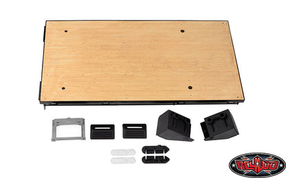 RC4WD VVV-C1445 Wood Rear Bed with Tool Boxes complete view