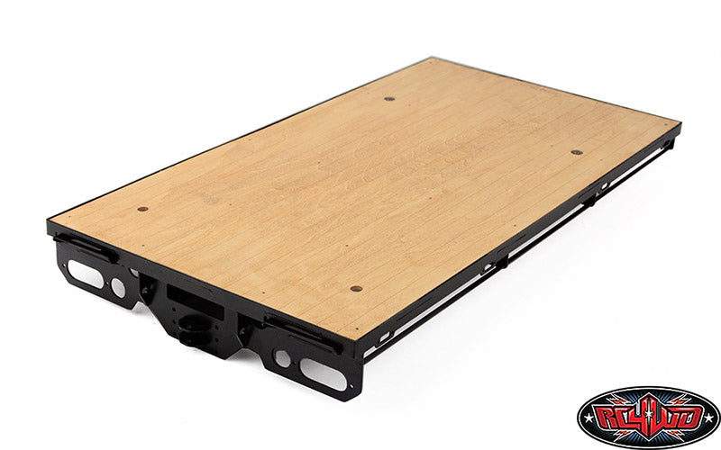 RC4WD VVV-C1445 Wood Rear Bed wheel stopper and deck detail