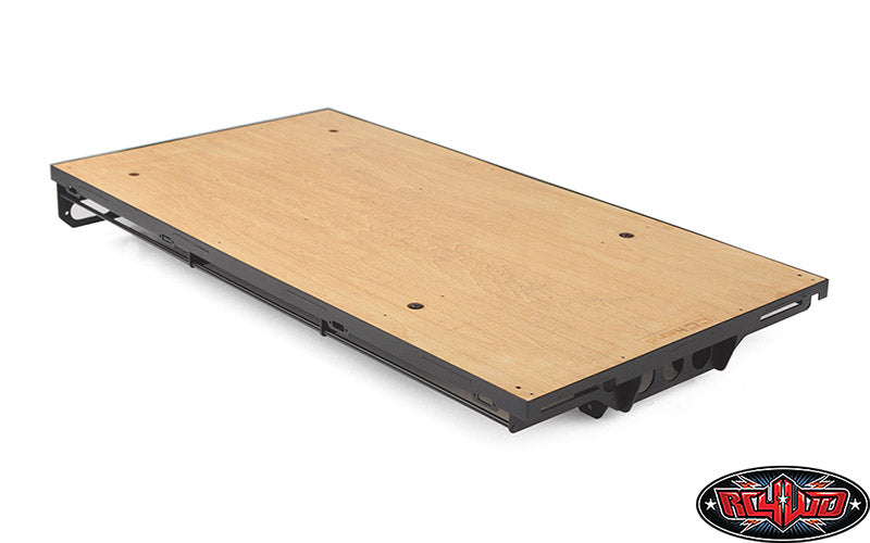 RC4WD VVV-C1445 Wood Rear Bed spare tire holder detail