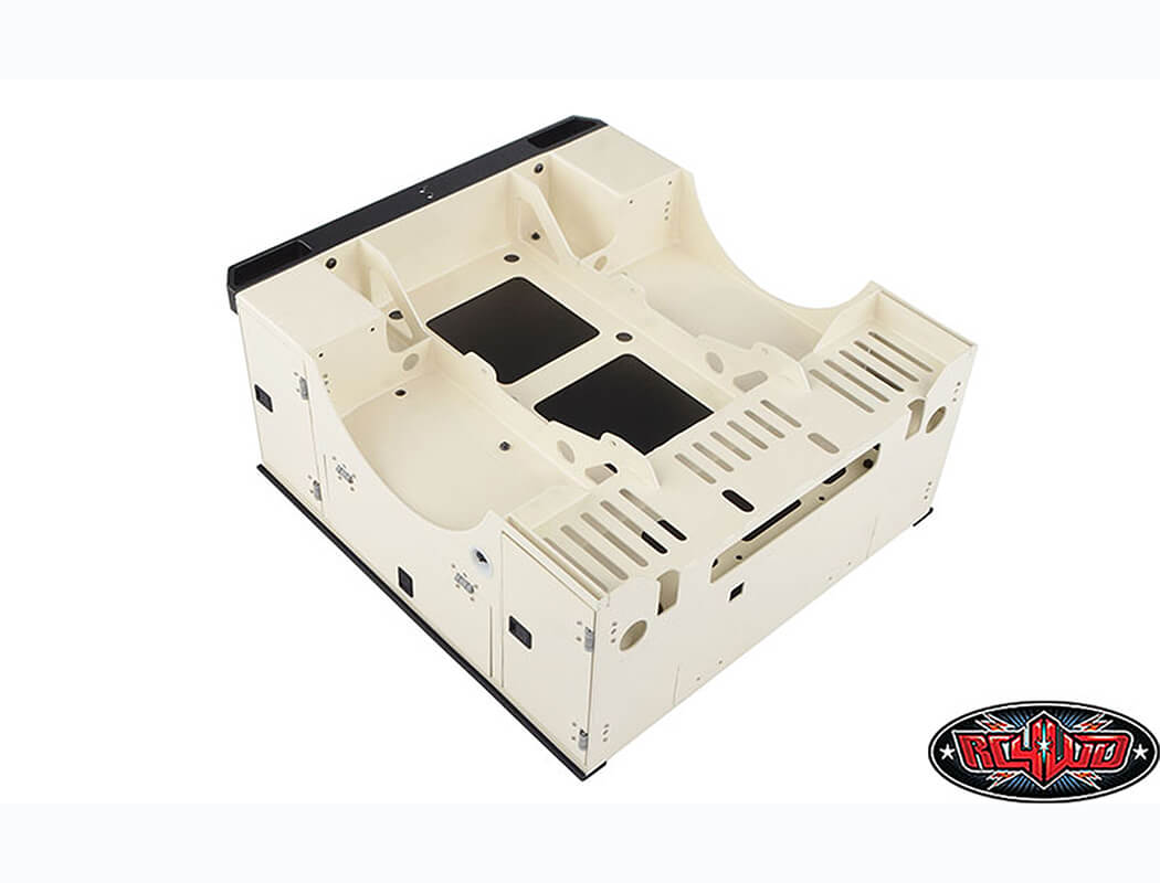 RC4WD VVV-C5006 Aluminum Utility Bed bed floor and top rail detail