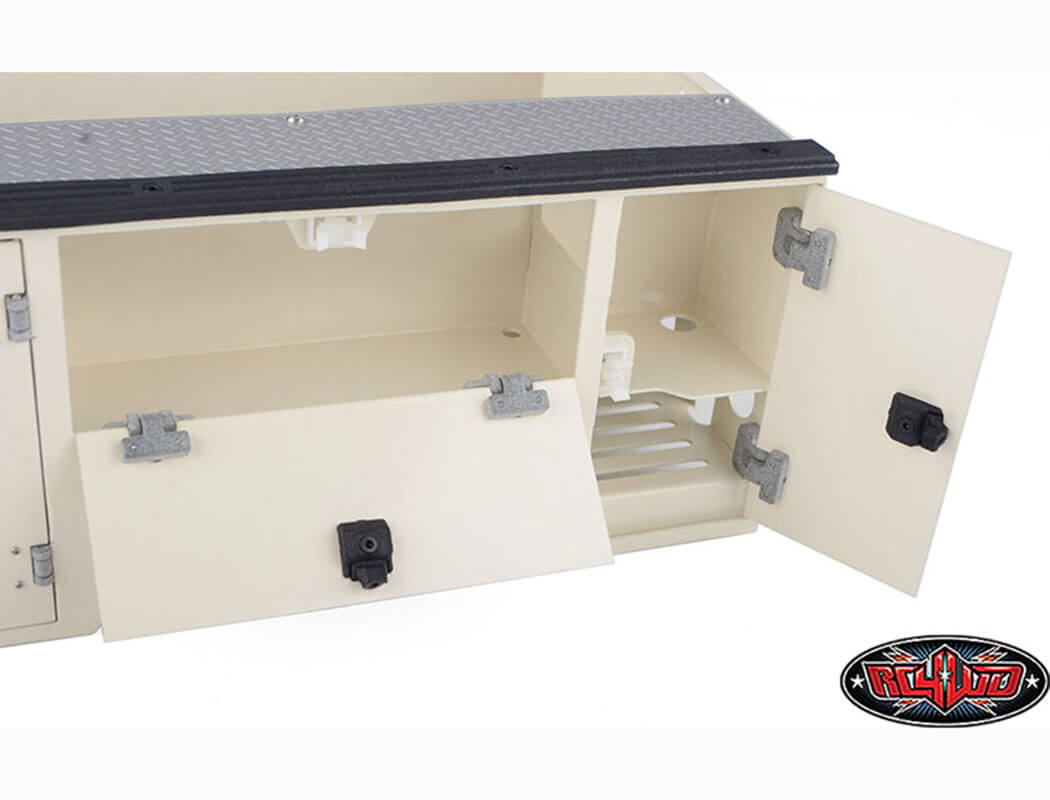 RC4WD VVV-C5006 Aluminum Utility Bed installed on Chevrolet K10 Scottsdale