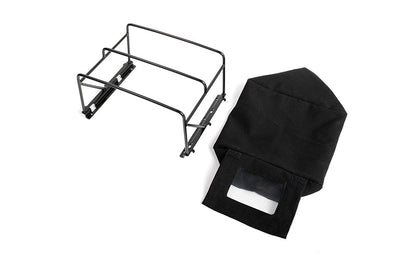 RC4WD Steel Tube Bed Cage w/ Soft Top for Gelande II 2015 Land Rover Defender D90 Pick-Up (Black)