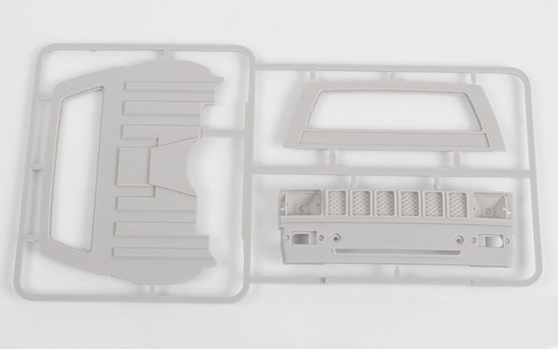 RC4WD Mojave II Cab Back Panels and Grill Parts Tree (Primer Gray)