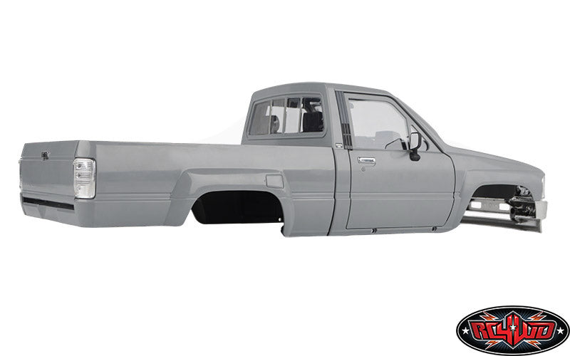 RC4WD 1985 Toyota Pickup hard body rear three-quarter view