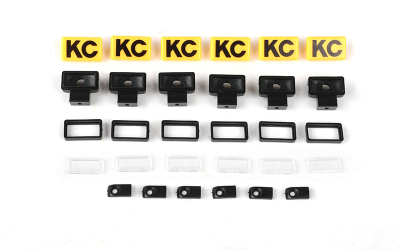 RC4WD KC HiLiTES Rectangle Lights with Covers