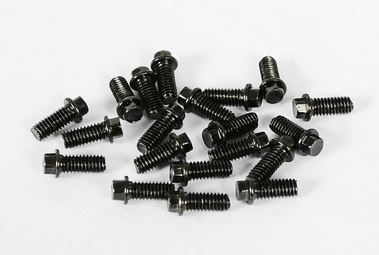 RC4WD Miniature Scale Hex Bolts (M2.5 x 6mm) (Black)
