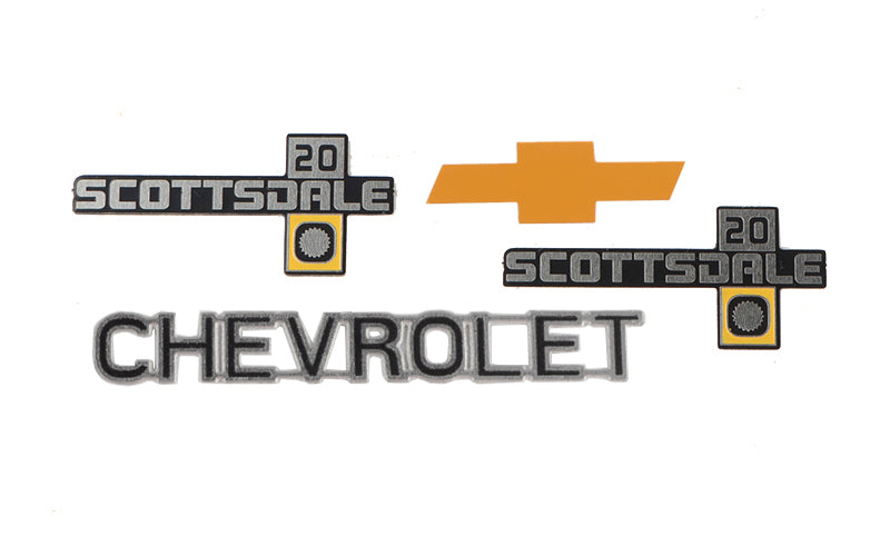 RC4WD Chevrolet K10 Scottsdale Metal Emblem Set (K20)