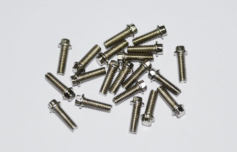 RC4WD Miniature Scale Hex Bolts (M2.5 x 8mm) (Silver)