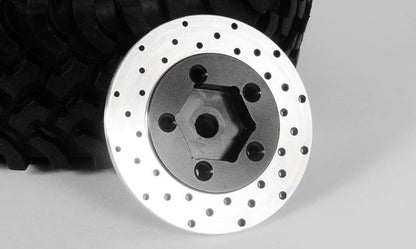 1.9" 5 Lug Steel Wheel Hex Hub with Brake Rotor