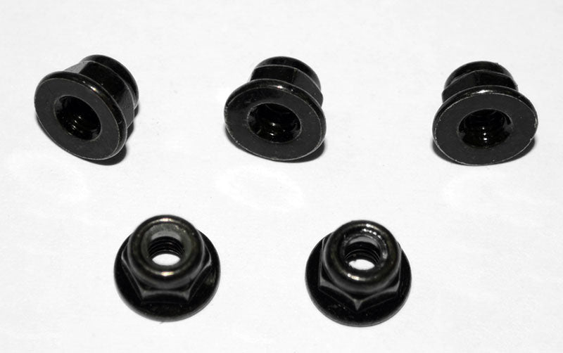 M4 Flanged Lock Nut (Black)