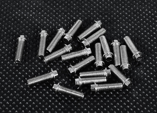 RC4WD Miniature Scale Hex Bolts (M3x10mm) (Silver)