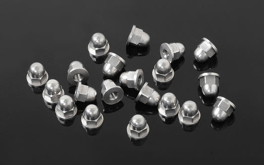 M2.5 Flanged Acorn Nuts (Silver)