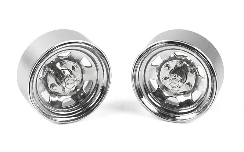 Stamped Steel 1.7" Beadlock SR5 Wheels (Chrome)