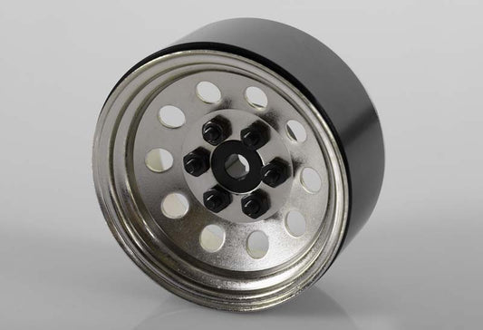 Pro10 1.9" Steel Stamped Beadlock Wheel (Silver)