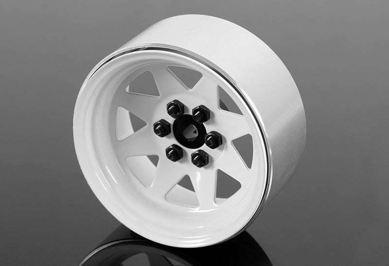 RC4WD 6 Lug Wagon 2.2 Steel Stamped Beadlock Wheels White
