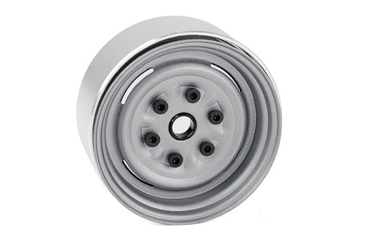 Vintage Yota 6 Lug Stamped Steel 1.55" Beadlock Wheels (Clear)