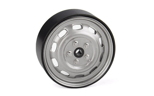Stamped Steel 1.7" 10-Oval Hole Wheels (Plain)
