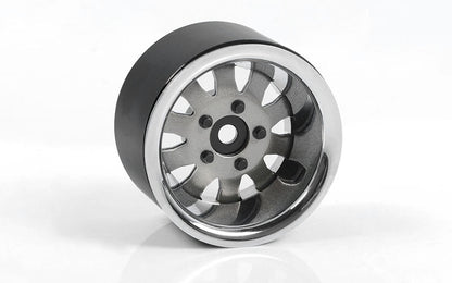 RC4WD 1.9" 5-LUG STEEL WHEELS WITH SILVER BEAUTY RINGS (4) – Z-W0327